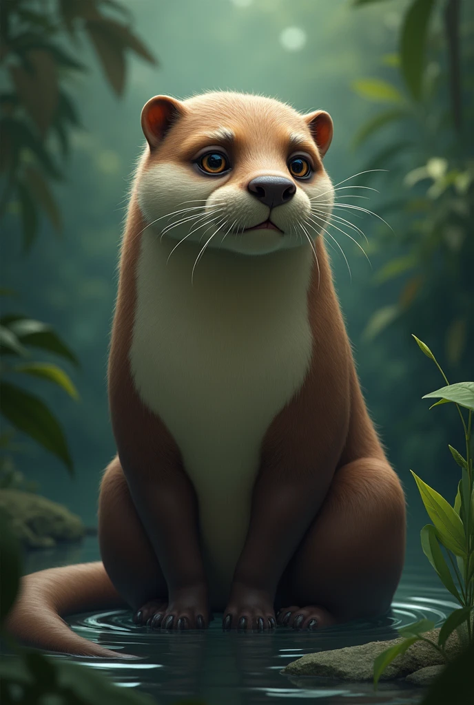 Sad animated otorongo