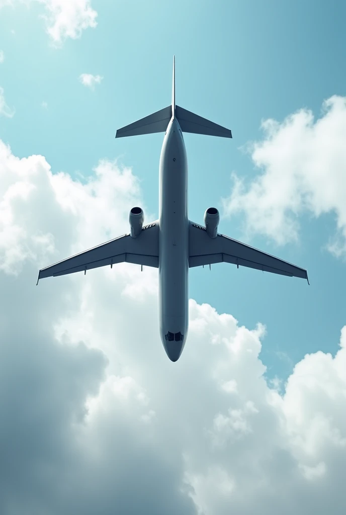 Boeing 737 plane flying inverted