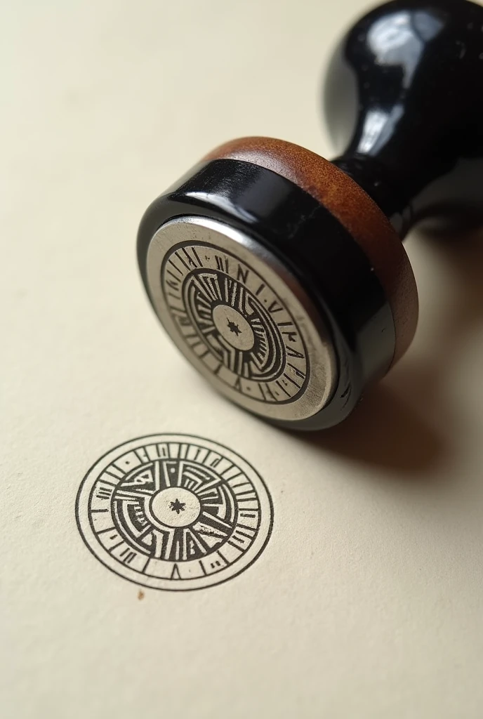 a letter stamp for a secret company that investigates government secrets, must be subtle.