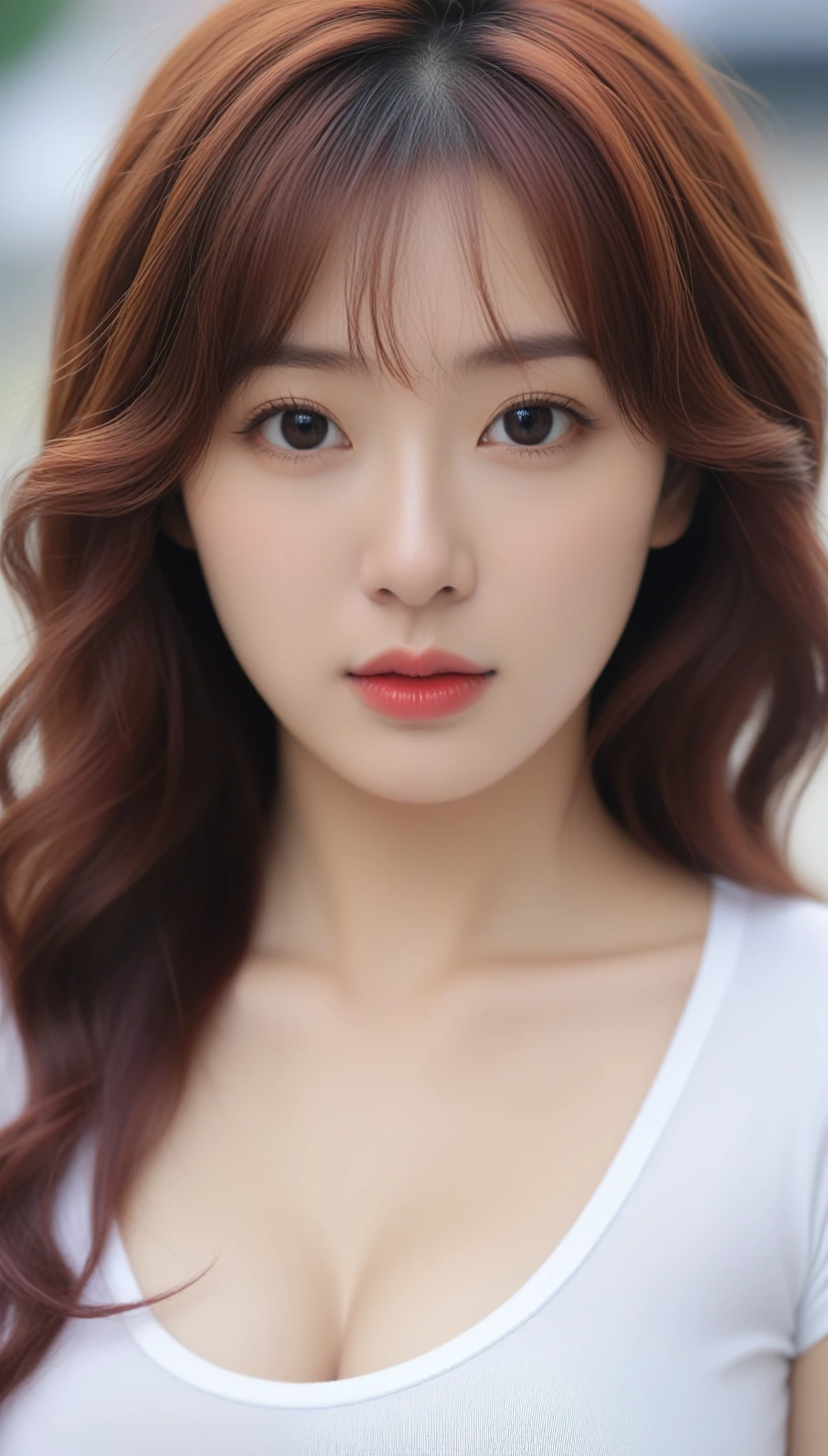 masutepiece, Best Quality, Illustration, Ultra-detailed, finely detail, hight resolution, 8K Wallpaper, Perfect dynamic composition, Beautiful detailed eyes, Natural Lip, Sexy knitted dresses , Big breasts, cleavage, Random sexy poses, Full body