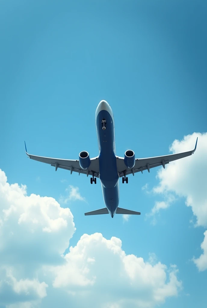 Boeing 737 plane flying upside down