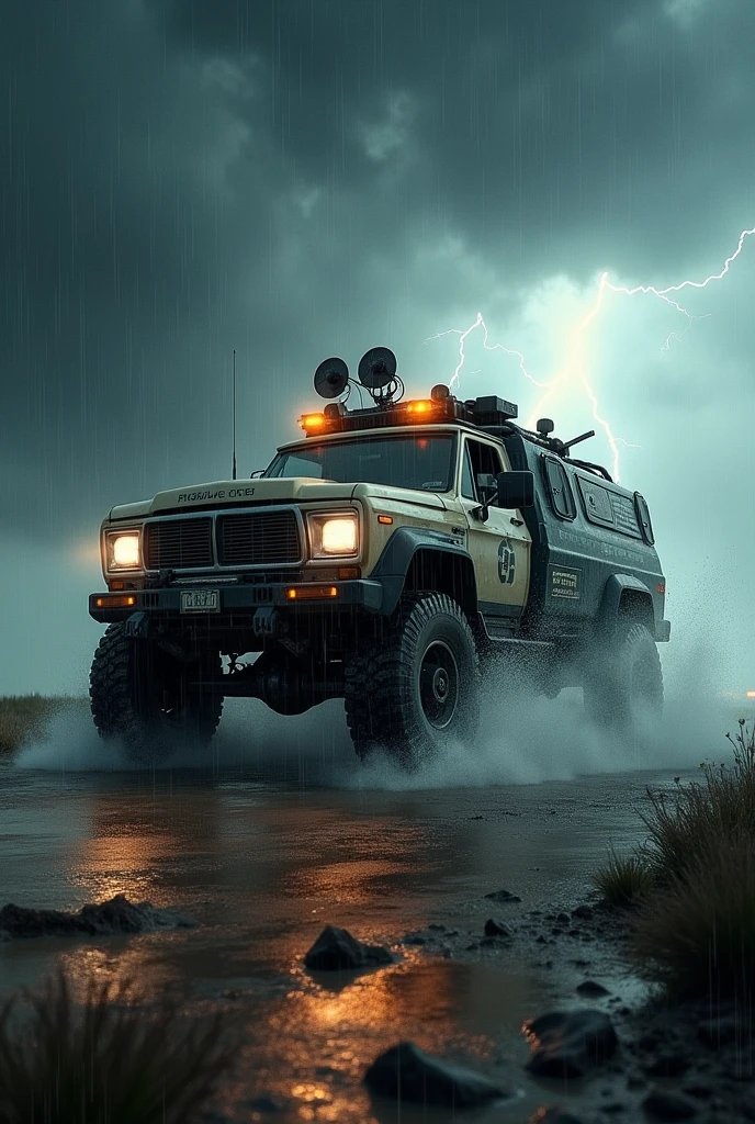 Big storm chaser car 