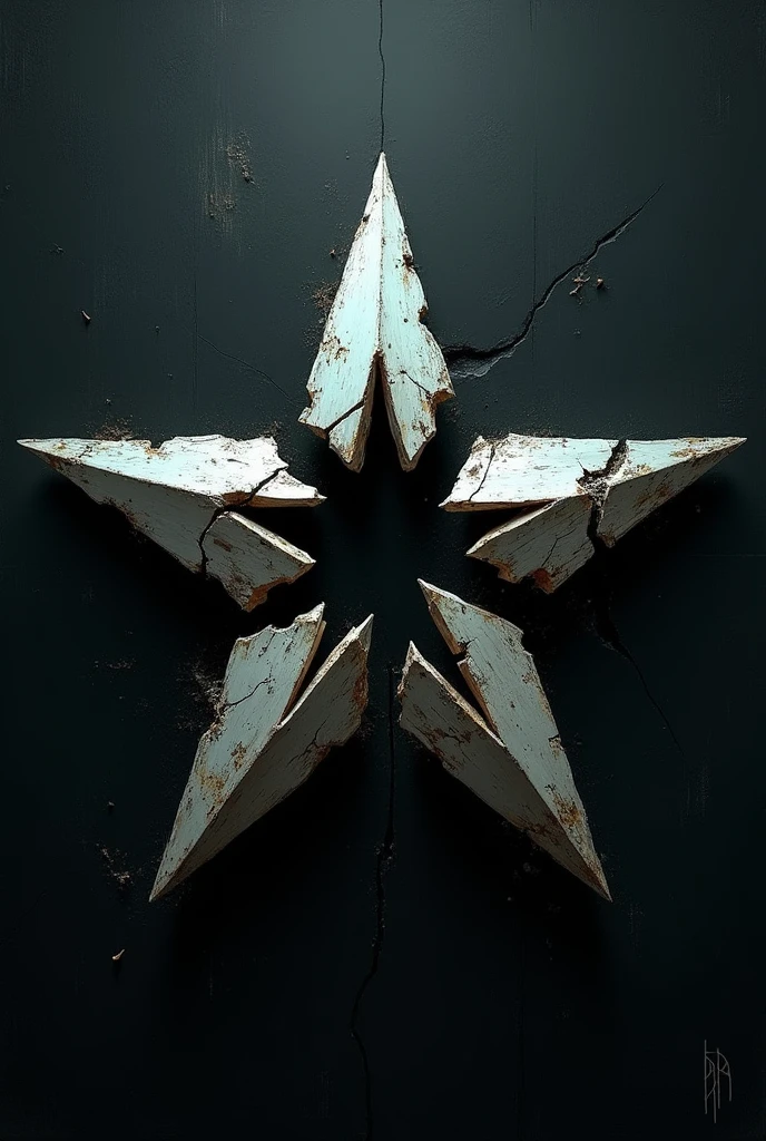 Icon broken star