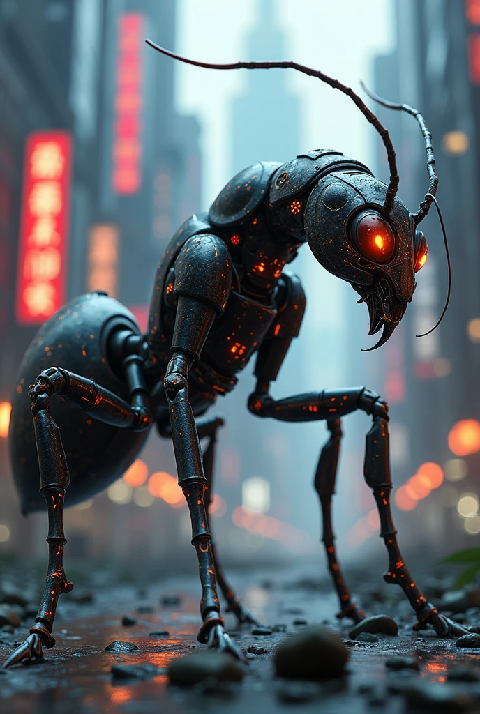 A cyborg ant from the future