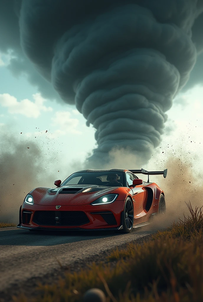 a car that enters tornadoes