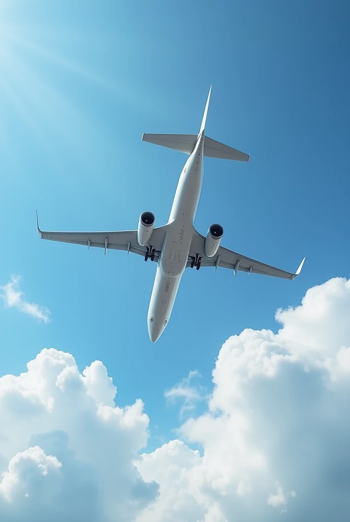 Boeing 737 plane flying upside down