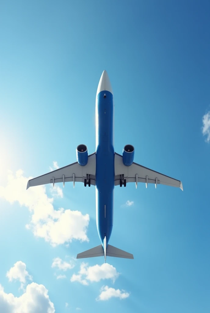 Boeing 737 plane flying upside down