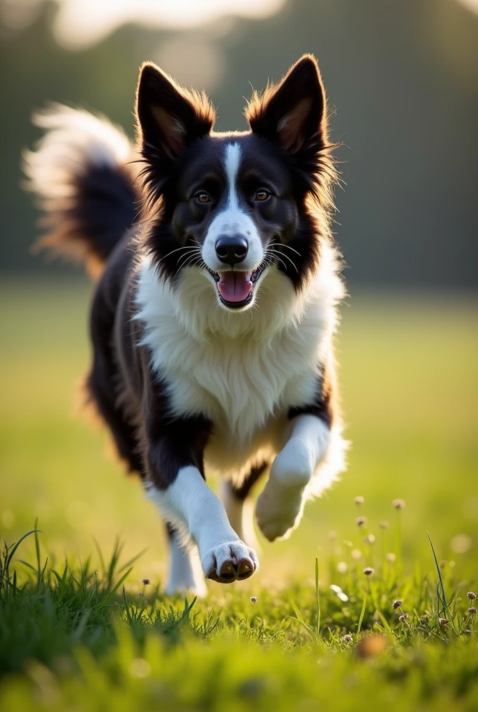 Cover of An article about: dog, border collie, running, free, living, farm, cafe, green, plantation, hair in the wind