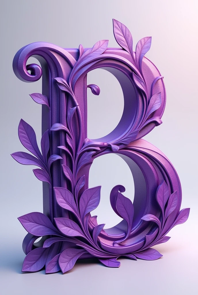 c & b NICE LETTER IN A PURPLE COLOR ALMOST MATCHING