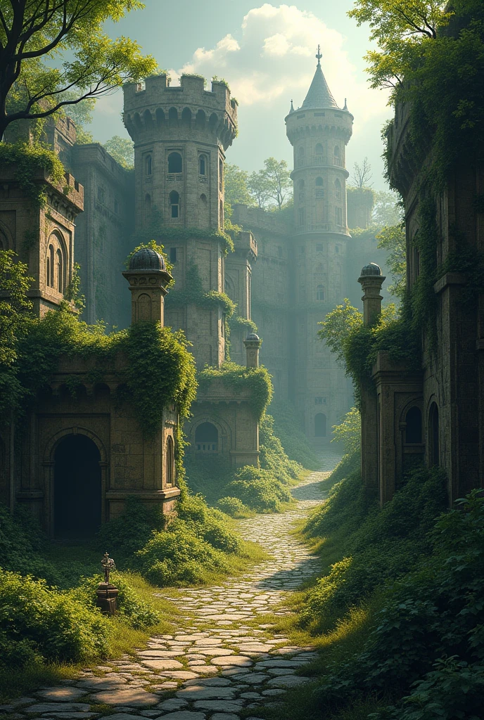Make an RPG map of an abandoned kingdom