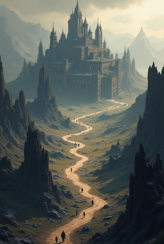 Make an RPG map of a destroyed kingdom