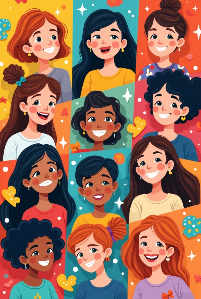 Create a photo background with the 365 smiles theme.