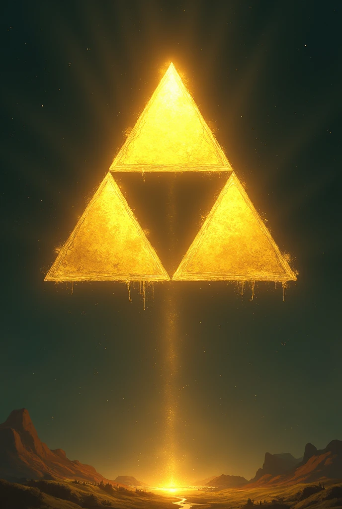 We designed a picture of the triforce