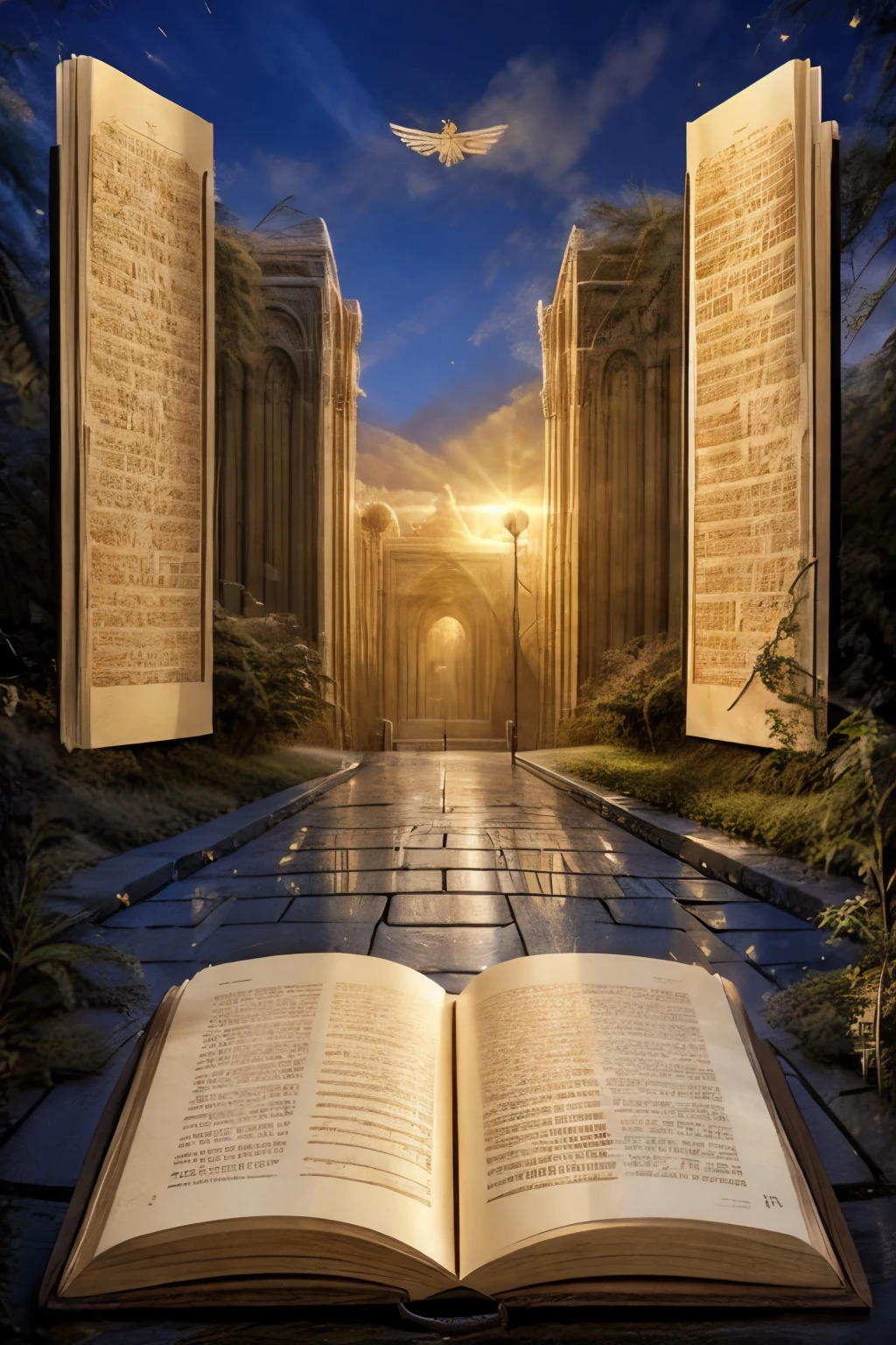 an open book
