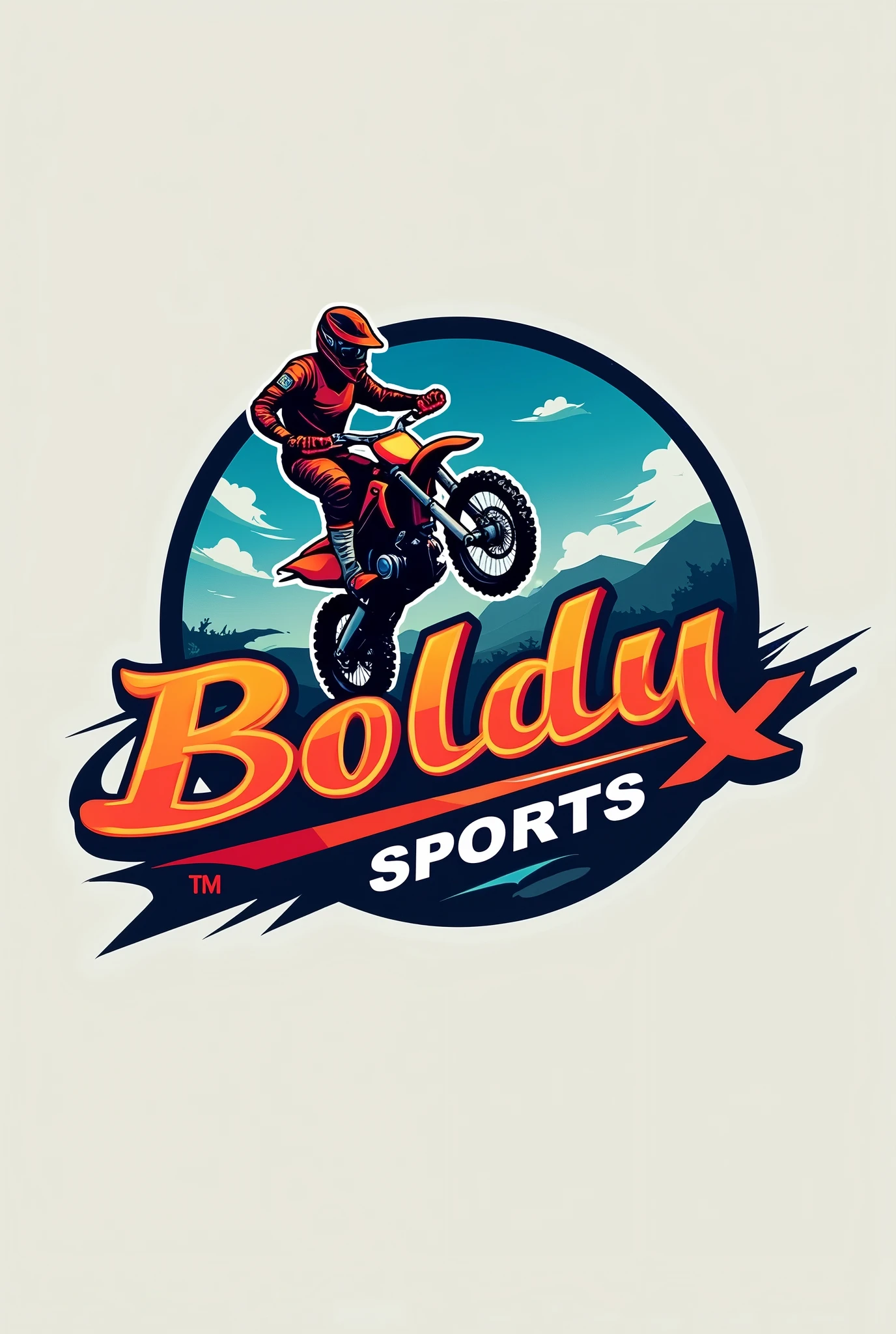 I need a logo for my blog with text : Boldy Sports and Icon :
MOTOCROSS