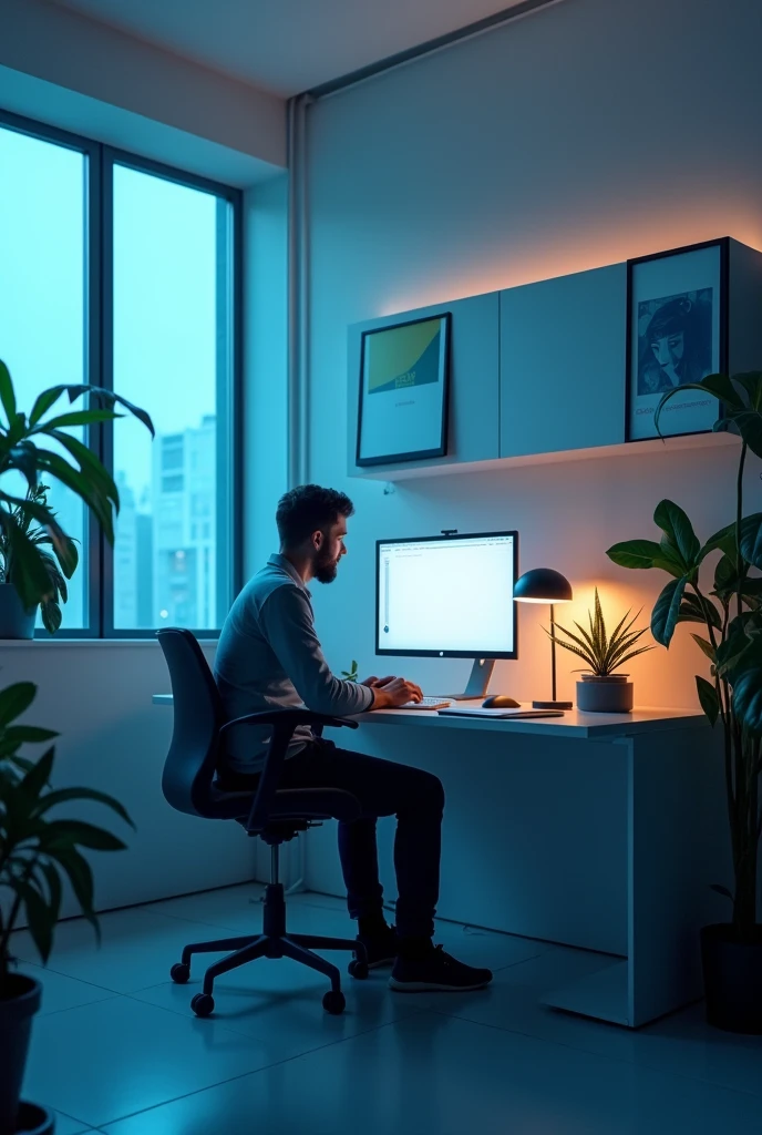 Room with computer