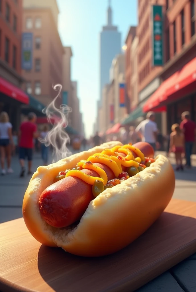 a hot dog 