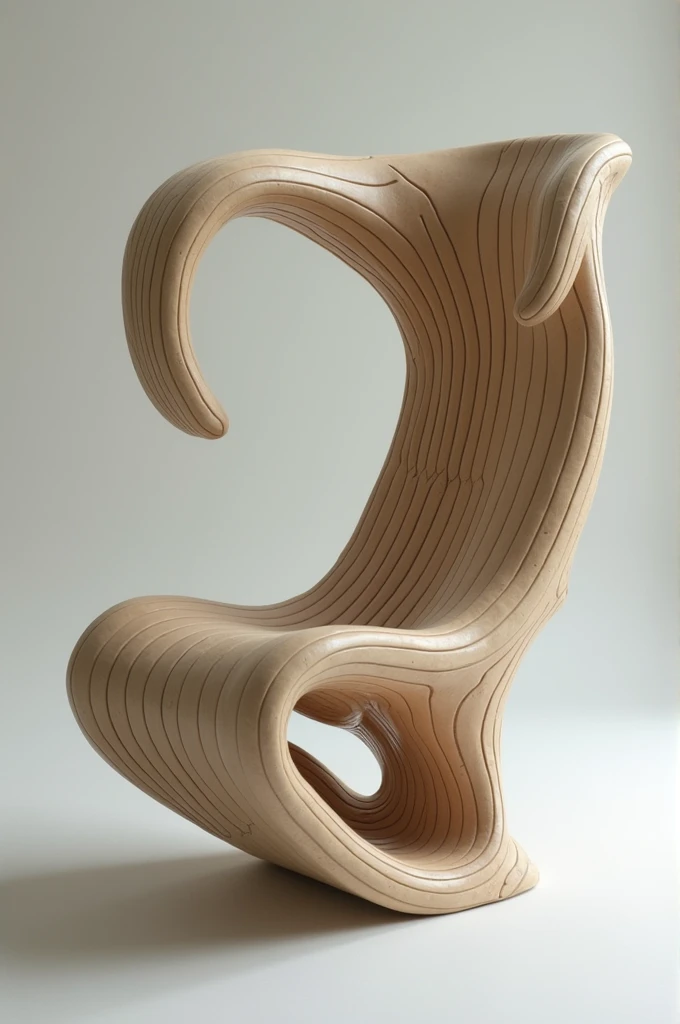 I want an asymmetrical piece of furniture with the Art Nouveau style plus the modern and futuristic style.