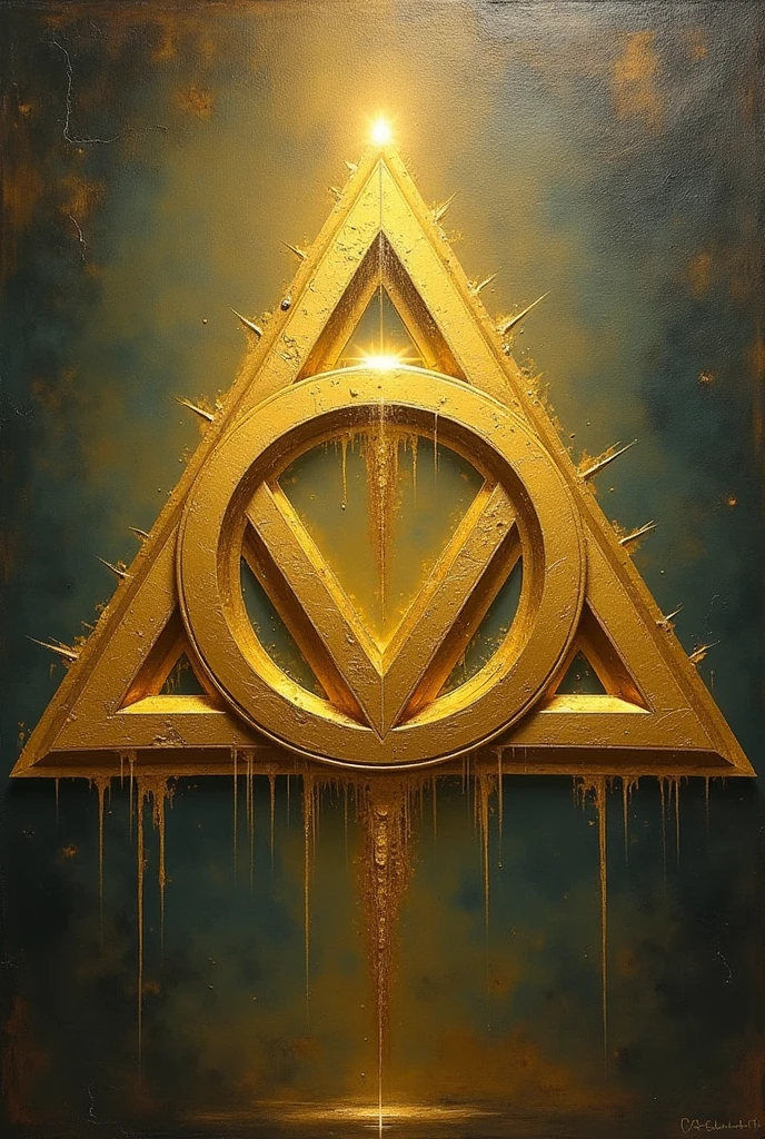 We designed a triforce painting in another style of antique painting in various styles