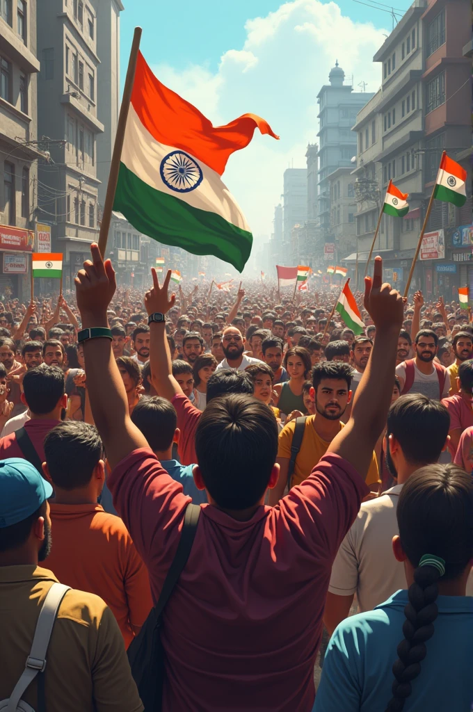 Give me a image and which many Indian people are protesting for free for India to release and CEO of free fire announcing that it was releasing on 5 September