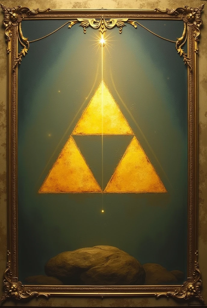 We designed a triforce painting in another style of antique painting in various styles