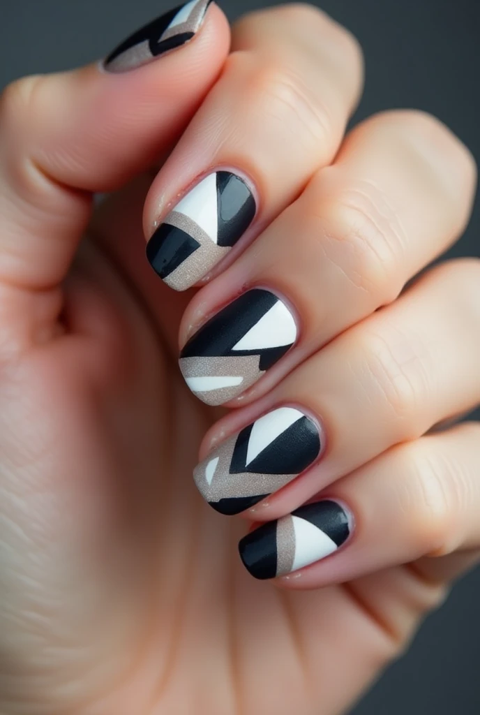 geometric nail design