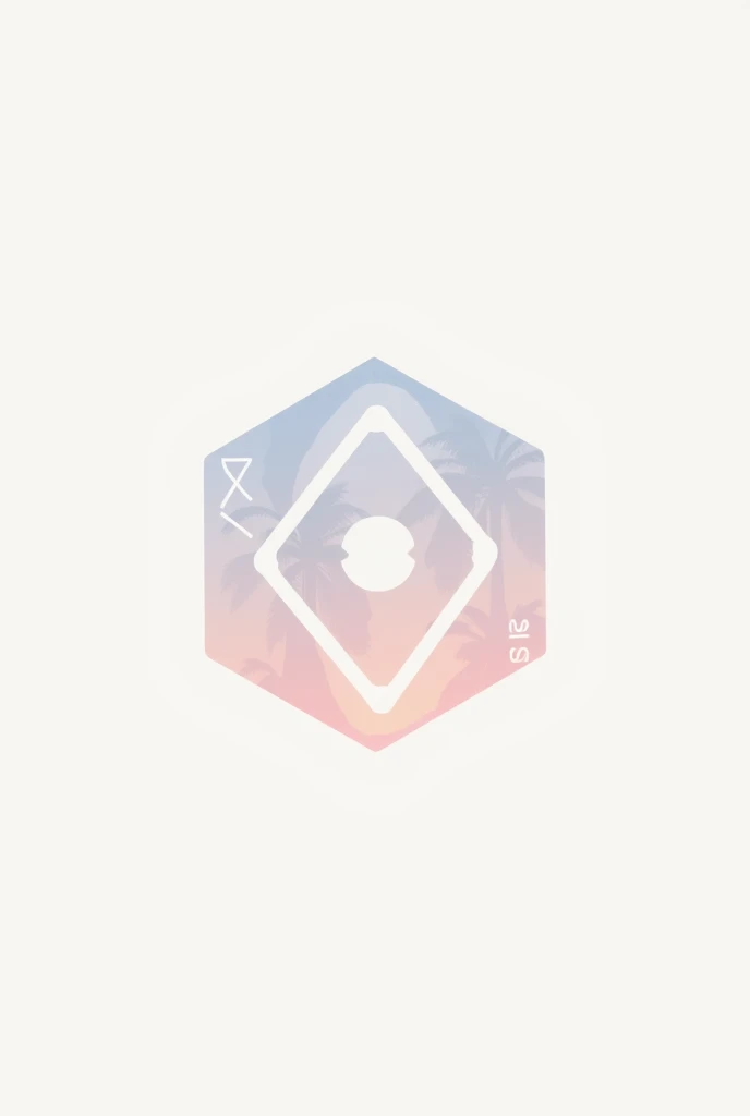 Corporate logo, counselling service, named 'Equilibrium Constant Counselling', hexagone, pastel colors