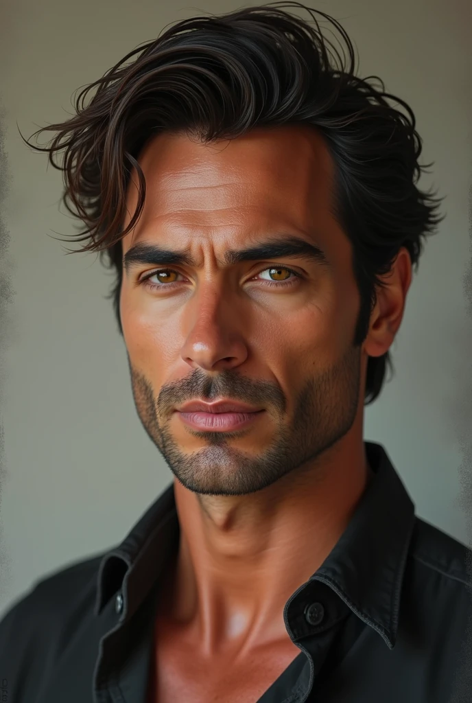 Make a portrait of the porn actor Jordi Enp