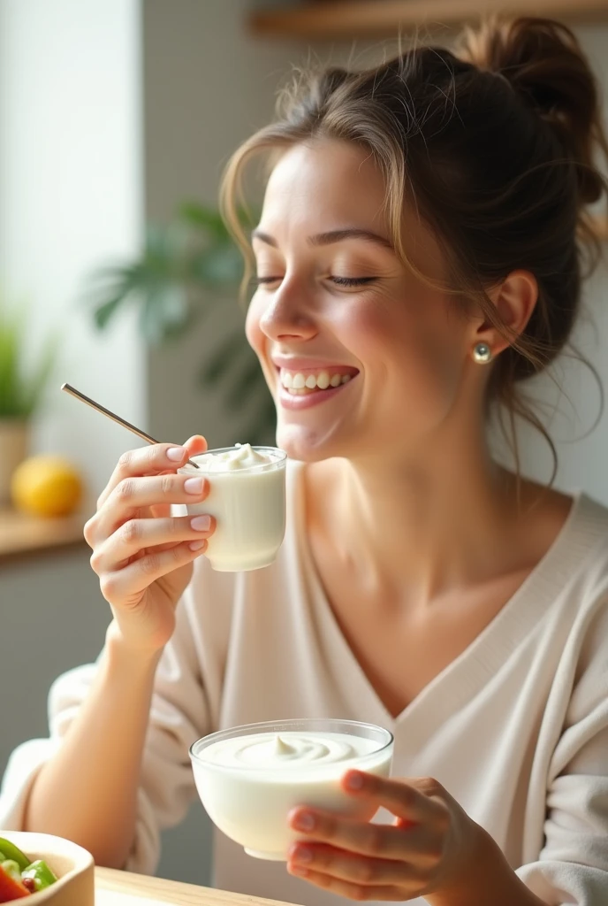 Keep your digestive health healthy with a cup of yogurt every day.