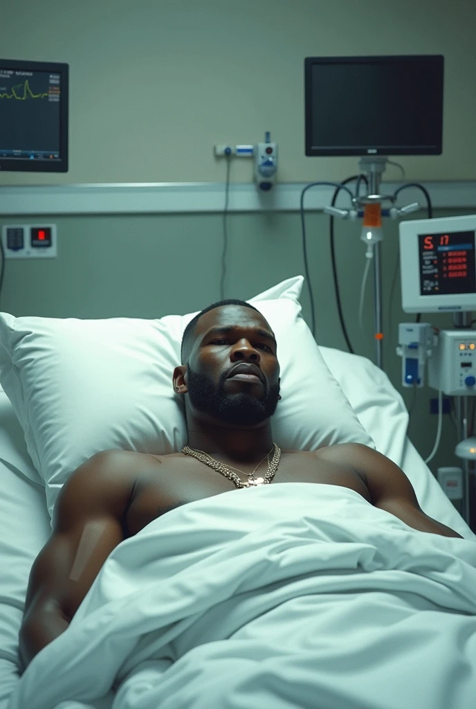 50 cent stuck in the hospital