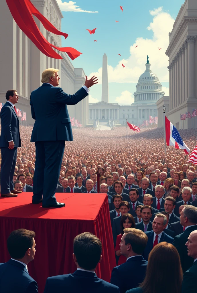 politicians addressing crowds unilaterally