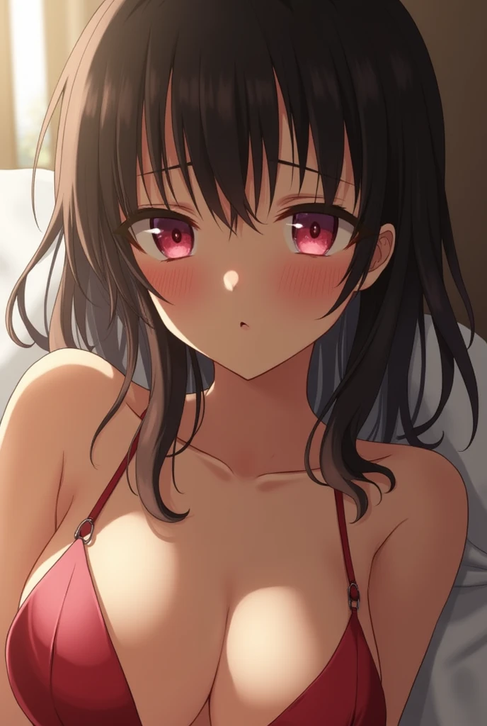 A Japanese girl having
