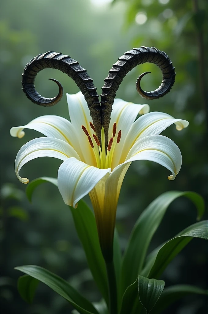 A lily with goat horns