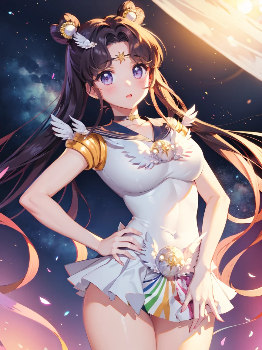 Sailor Cosmos、Beautiful breasts、Cute anime face、sexy、