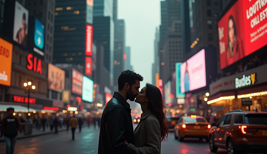 detailed city of new york in chaos, couples kissing on the streets, highly detailed, cinematic, dramatic lighting, photorealistic, 8k, hyper realistic, vivid colors, masterpiece, concept art, dramatic composition