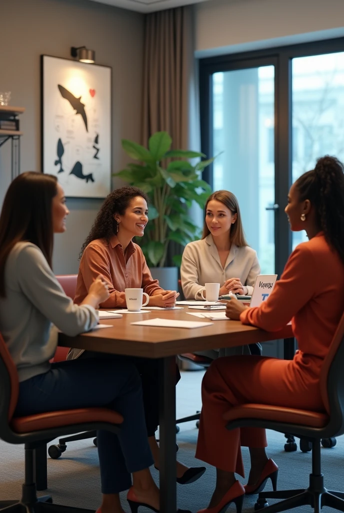 Mothers in a meeting