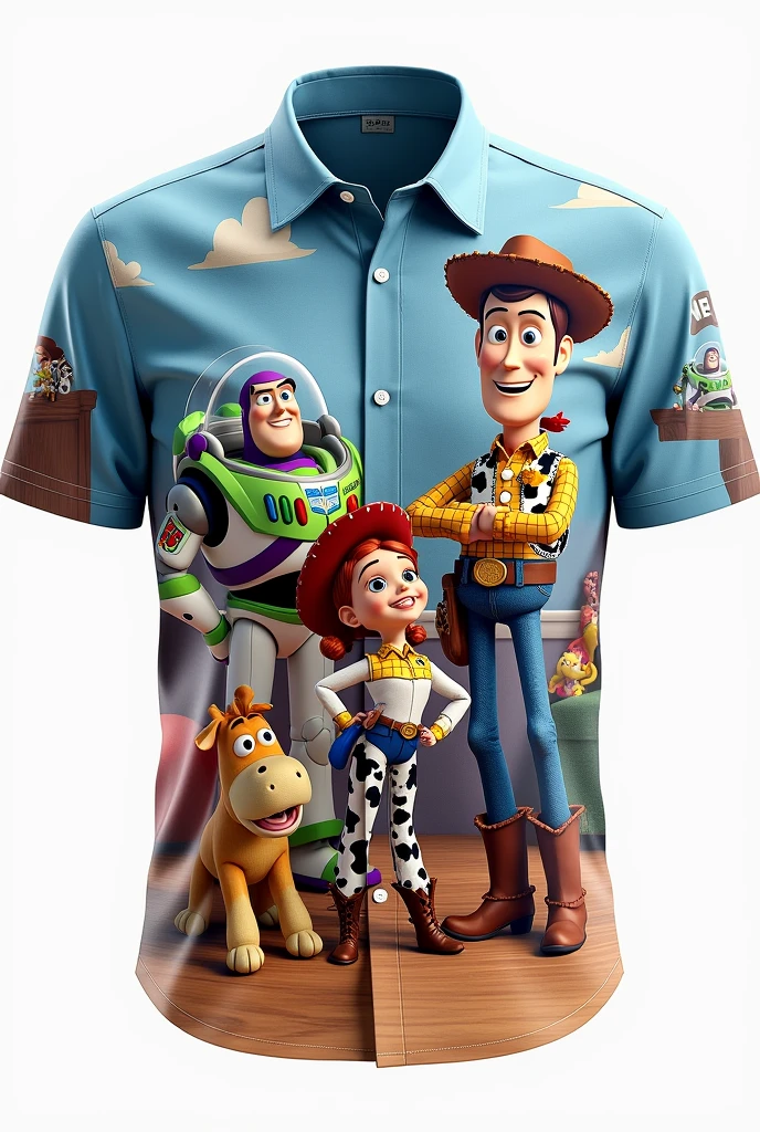 a toy story themed school interclass shirt