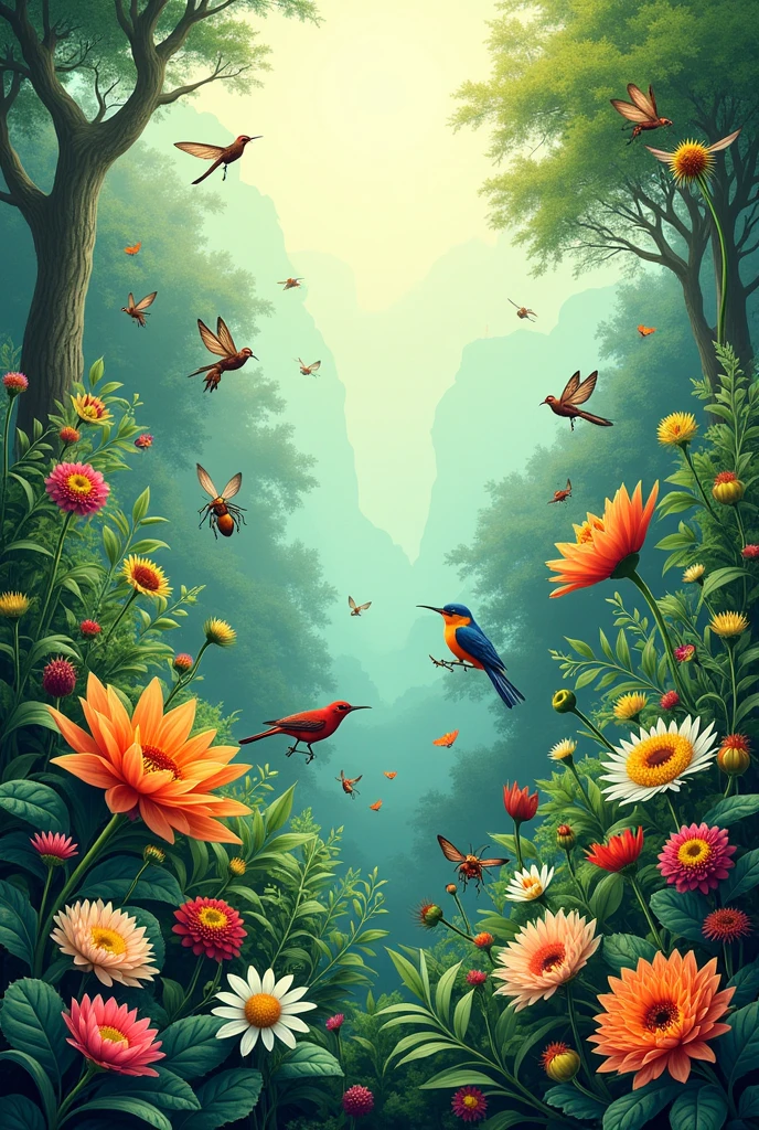Image art simple,bio diversity