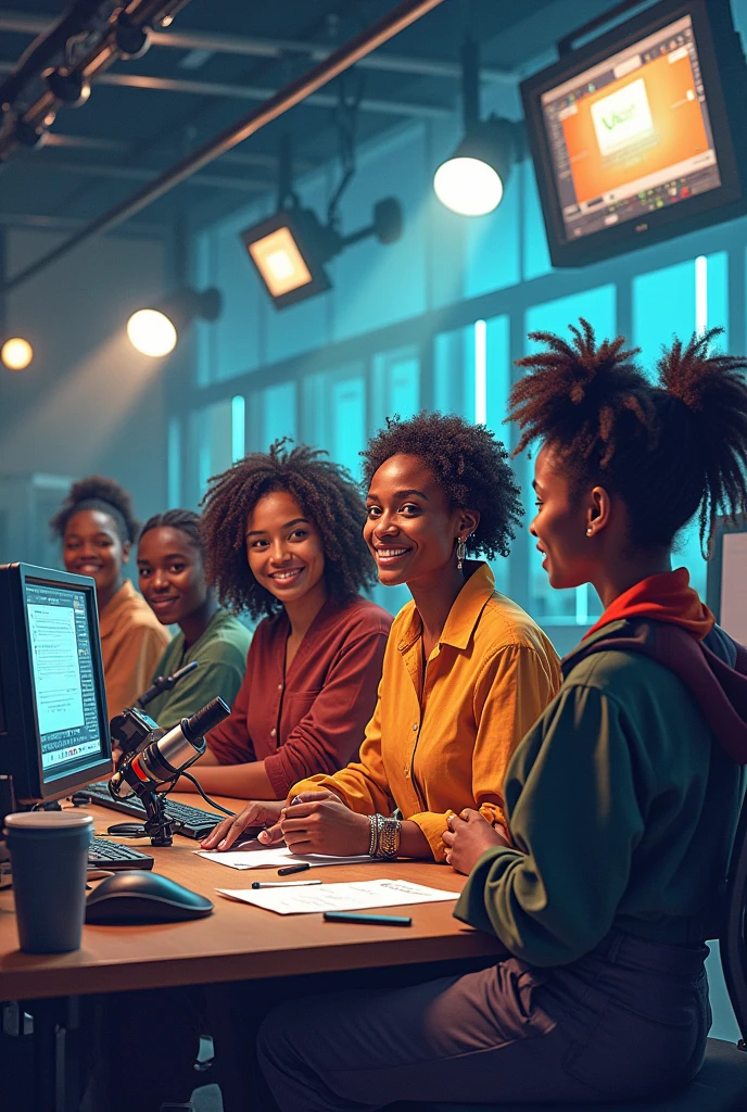 People from communities taking over the media such as radio and TV