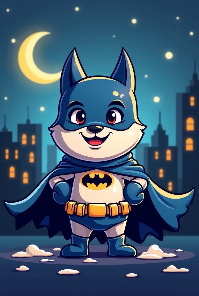 My name is "Mr Milky", try making a logo for a cartoon style Twitch channel, batman style