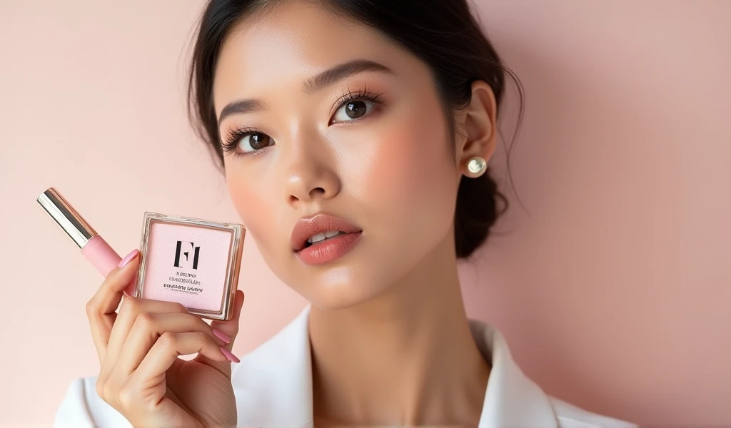 Hero Beauty Store Name Model Makeup Face Woman With Hero Beauty Store Name