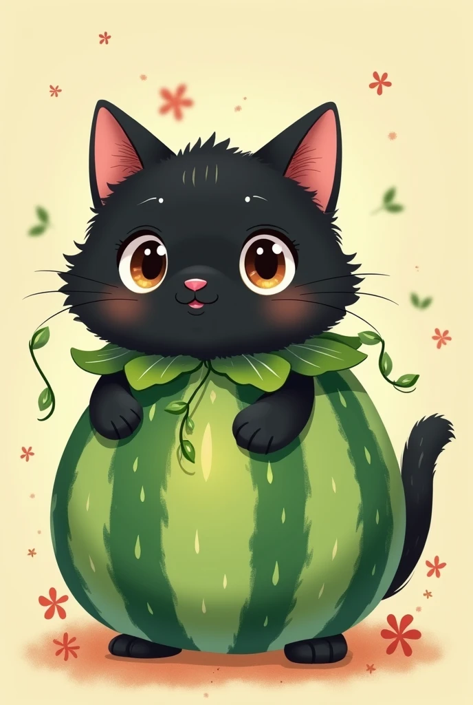British Shorthair,Anime Touch,Baby Cat,Black cat,Melon Costume