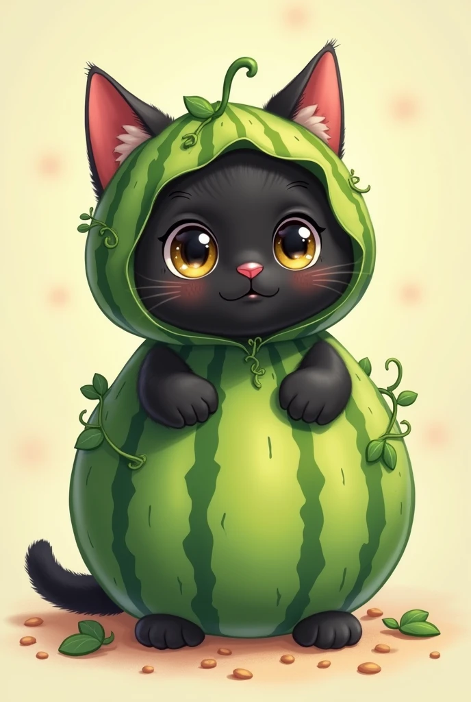 British Shorthair,Anime Touch,Baby Cat,Black cat,Melon Costume