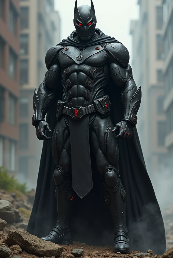 Make a costume for a superhero called Destro