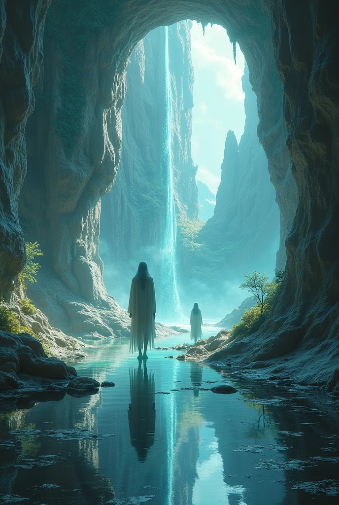 Make me a picture of a magic mirror glass world