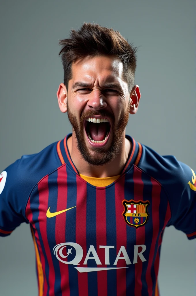 Ishowspeed wearing a messi jersey