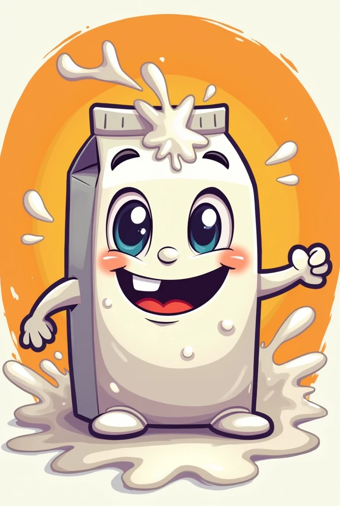 My name is "Mr Milky", try to make a logo for a cartoon style Twitch channel