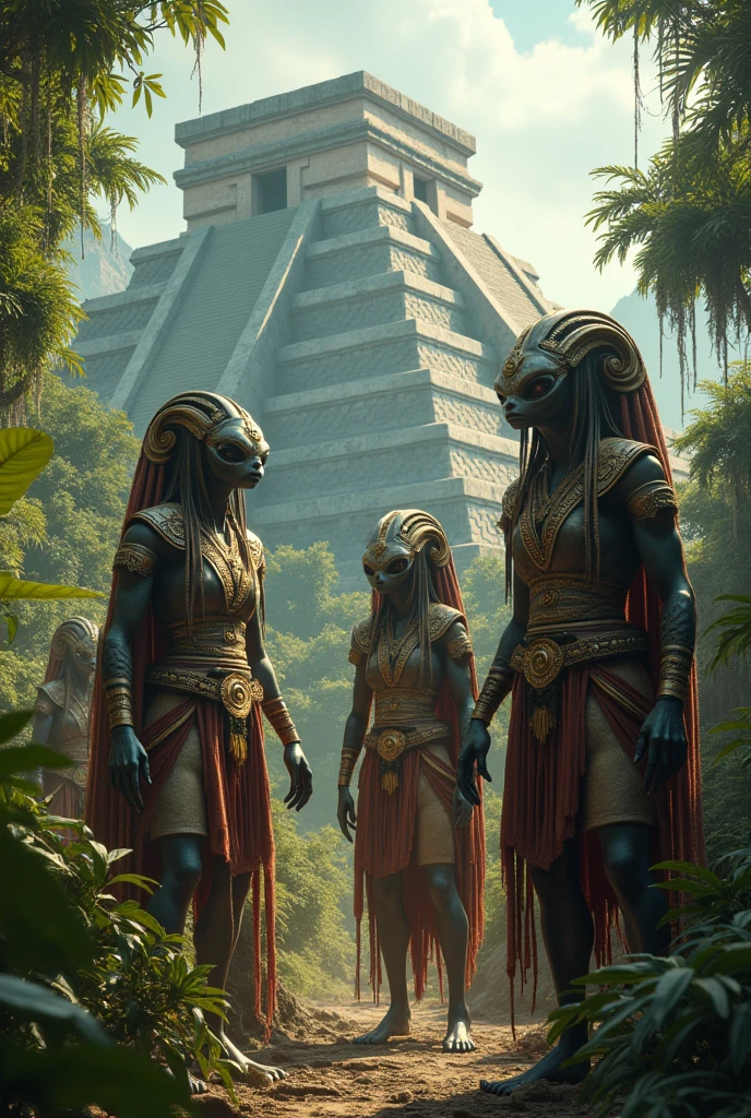 Some aliens disguised as Mayans