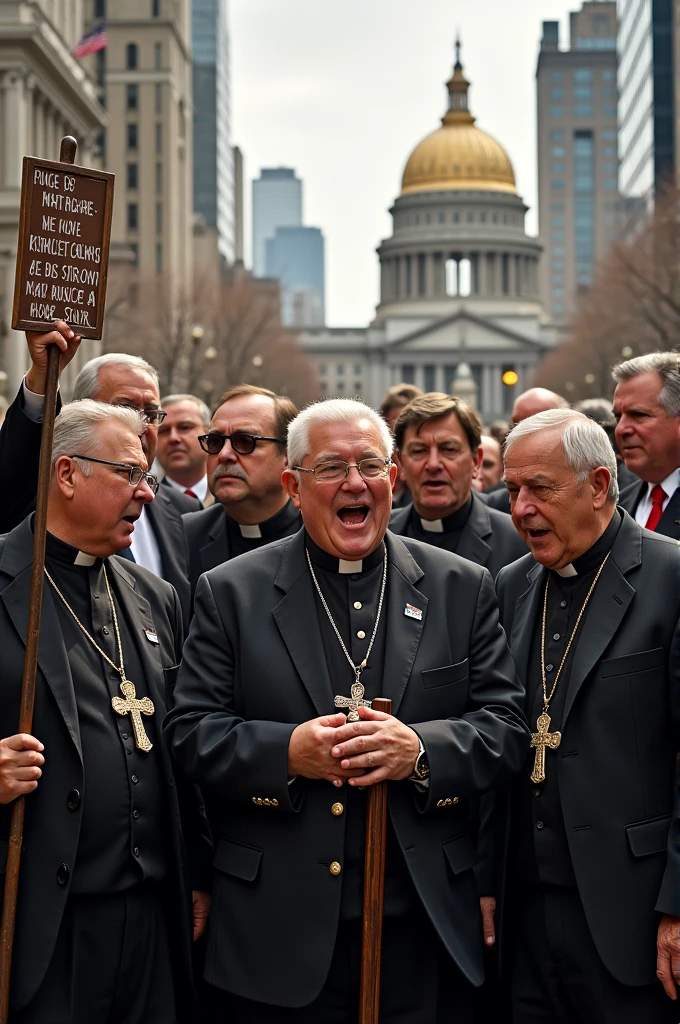 Catholics arguing against Ubamda leader