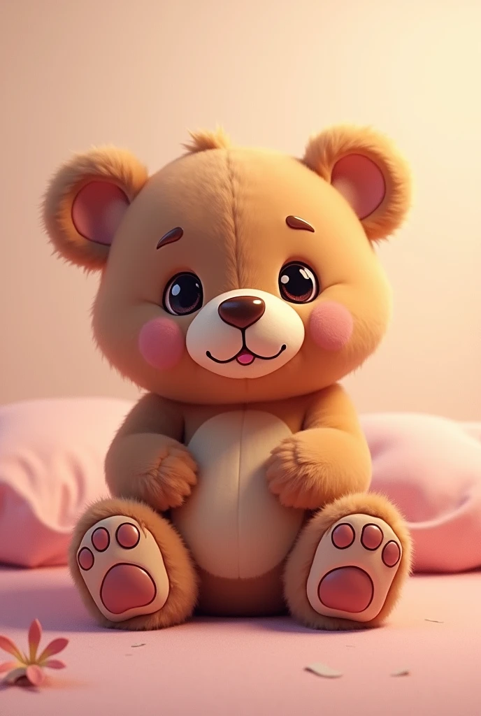 Cute but wild sexy sensual stuffed animated bear to draw easily 